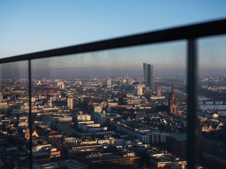 A view of the skyscrapers from the FOUR